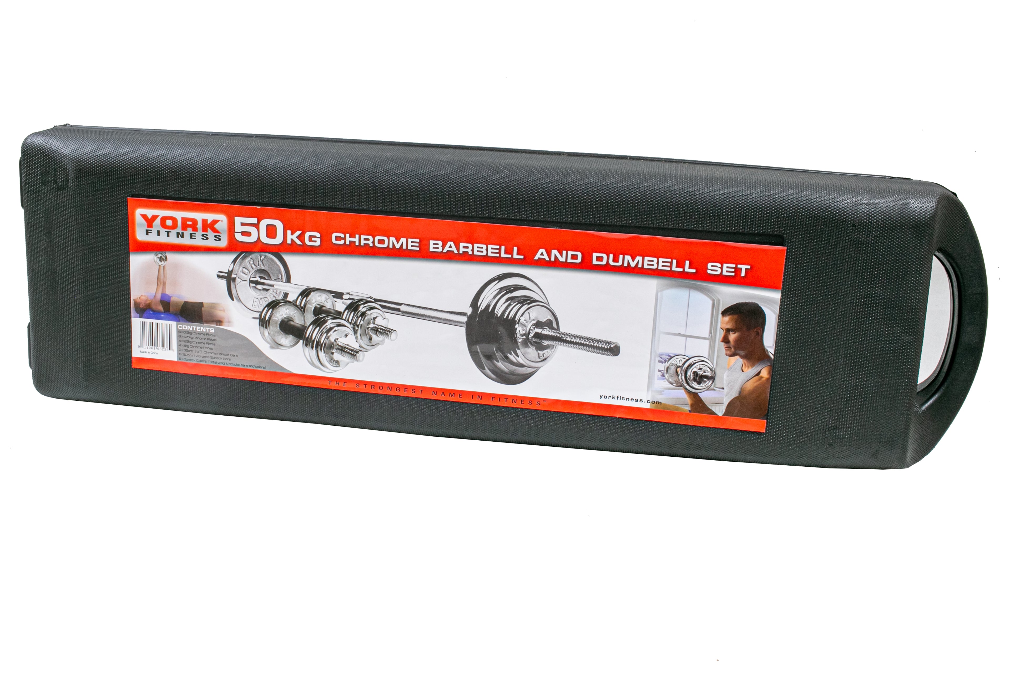50KG Fixed Dumbbell & Barbell Set