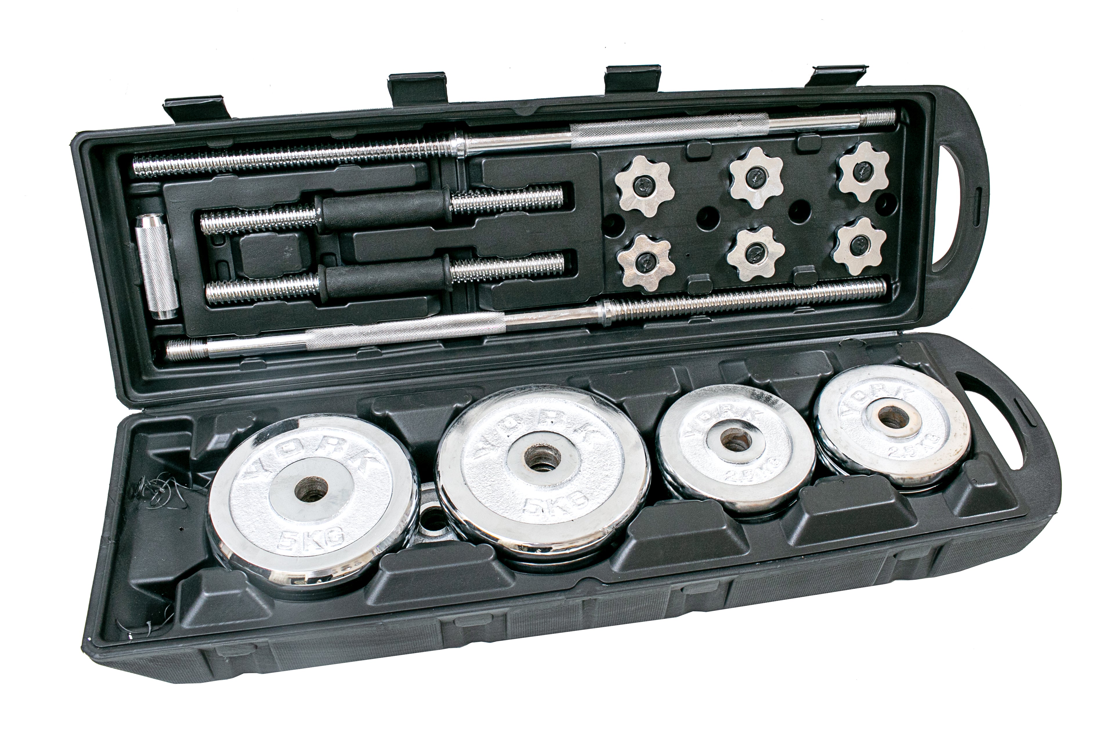 50KG Fixed Dumbbell & Barbell Set