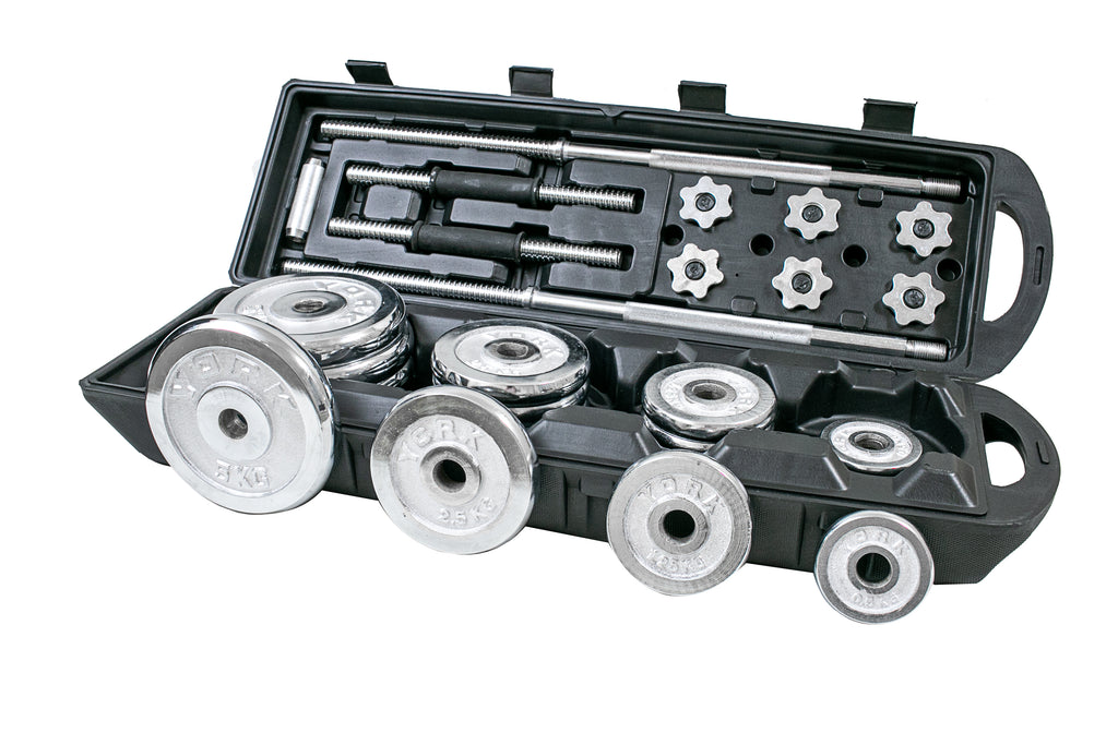 50KG Fixed Dumbbell & Barbell Set