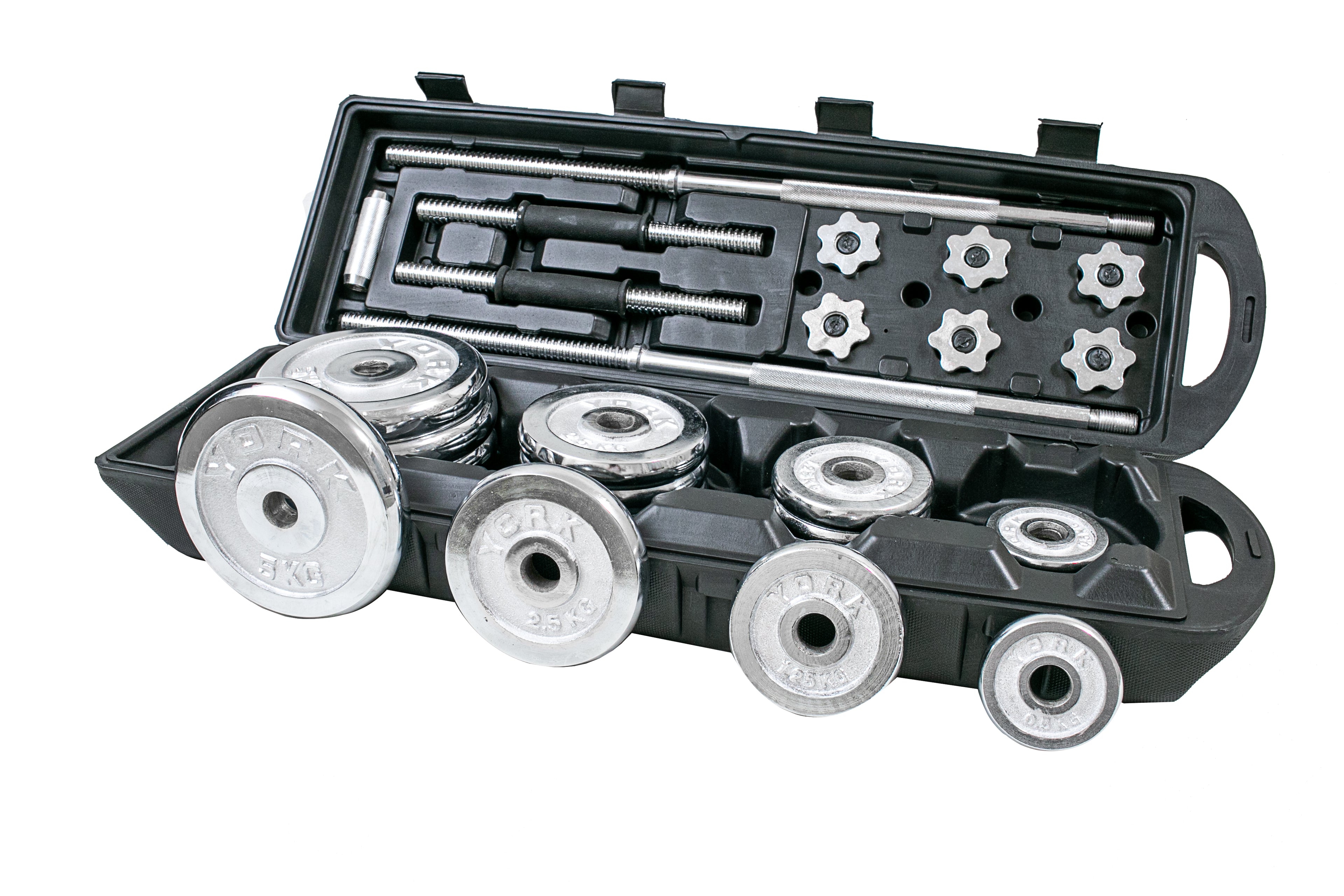 50KG Fixed Dumbbell & Barbell Set