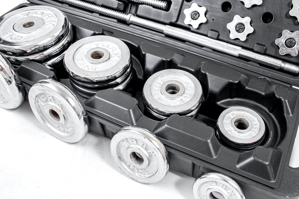 50KG Fixed Dumbbell & Barbell Set
