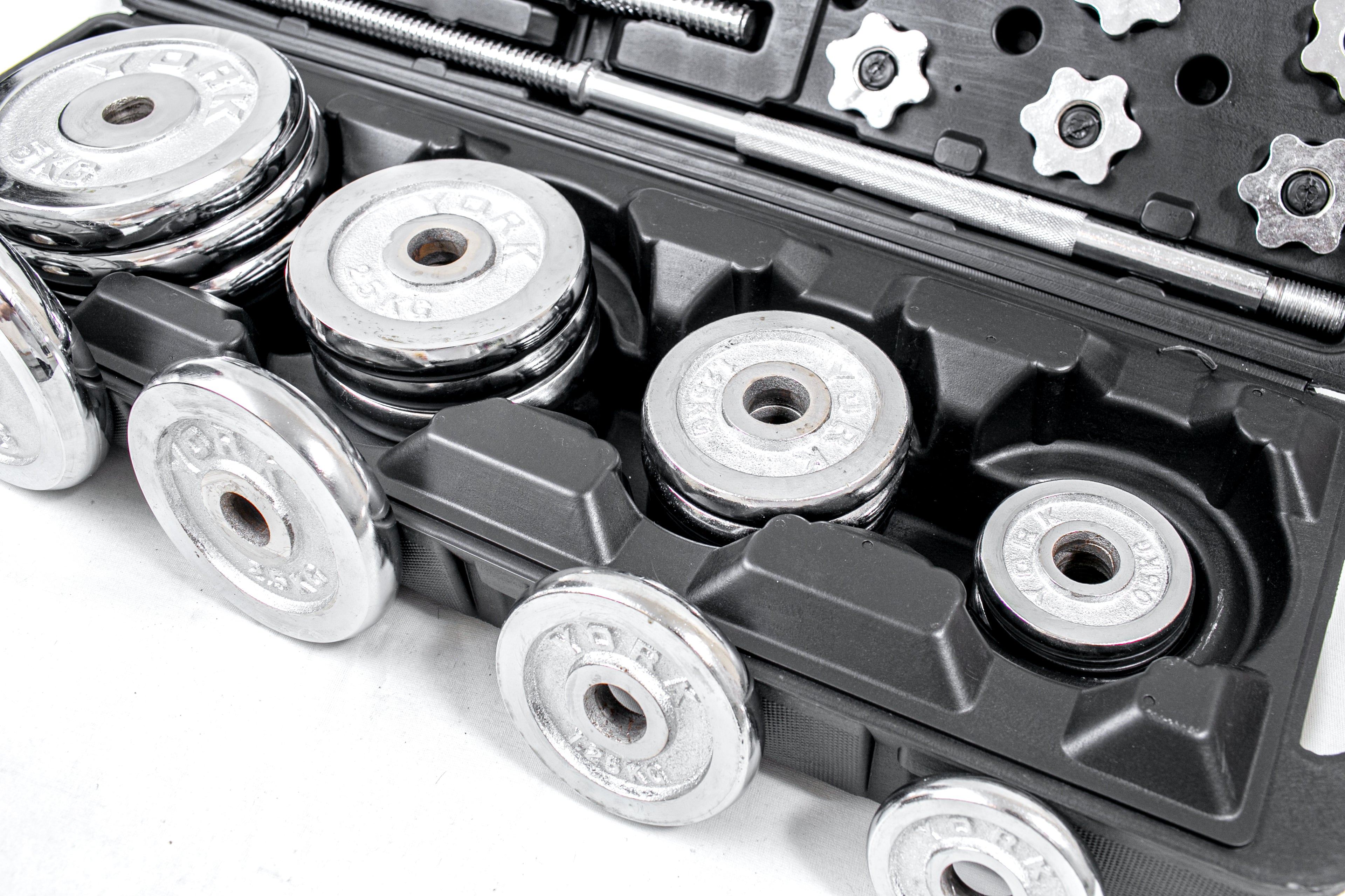 50KG Fixed Dumbbell & Barbell Set